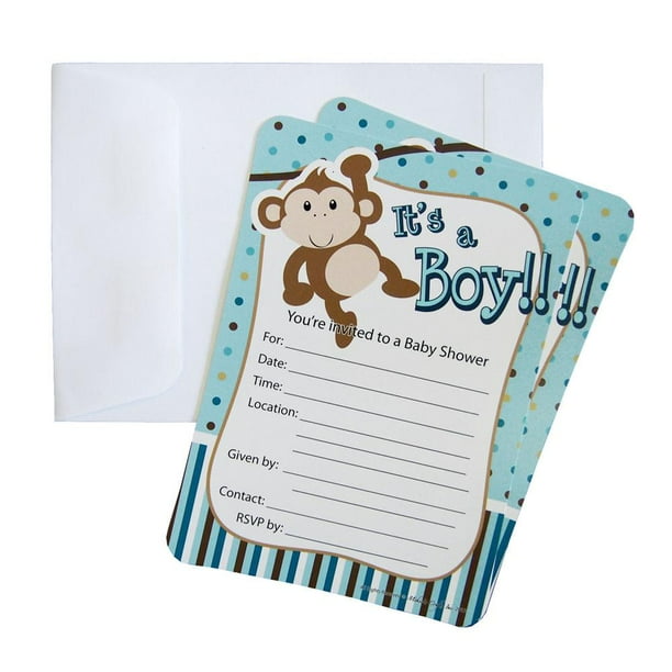 Walmart baby shower invitations