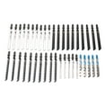 thumbnail image 1 of Jigsaw Blade Set, Clean Cutting Reciprocating Saw Blades High Speed Steel 40Pcs Universal Shank Incisive Teeth  For Plastic, 1 of 8