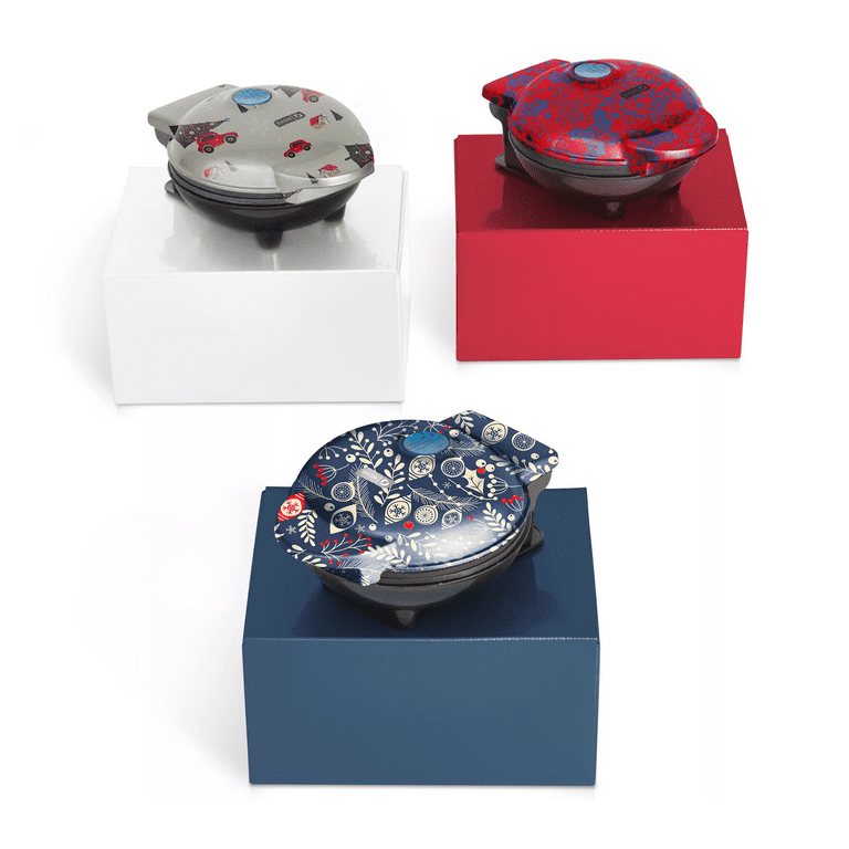 Dash Set of 3 Mini Pizzelle Makers(Metallic Holiday) 