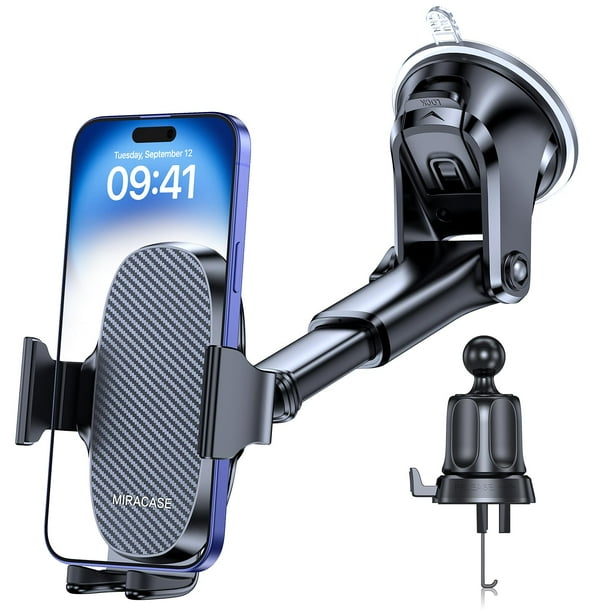 Soporte para teléfono de coche Miracase 3 en 1 para iPhone Samsung