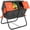 Orange, variant on Outsunny 34.5 Gallon Composter, Dual Chamber Compost Bin, Green