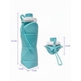 thumbnail image 5 of Botella De Agua Xtellar Genérica Térmica De Silicona Plegable Portátil 600ml Color Azul Claro, 5 of 5