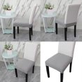 thumbnail image 2 of Stretchy Waterproofs Slip Resistant Chair Slipcovers for Home Hotel Dining Chairs Sturdy Polyester Spandex Fabric coffee, 2 of 5