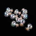 thumbnail image 2 of EHJRE 10pcs Miniature Glass Bottles Vials with Cork Stopper Storage Pendant Colorful wooden plug, 2 of 9