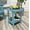 Blue, variant on ZEKOO Round Plastic Adirondack Tables Outdoor Side Table Teak