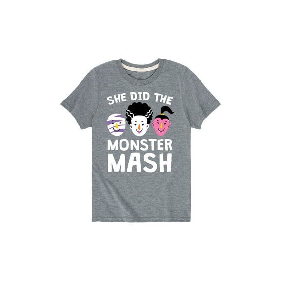 Instant Message - She Did The Monster Mash  - Toddler Short Sleeve Tee