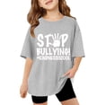 thumbnail image 1 of MEZZALL T-Shirt à Manches Courtes Col Rond Imprimé Lettre pour Enfants Mode 150 Respirant, 1 of 8