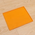 thumbnail image 2 of 1Set Orange Pet Feeding Mat for Dogs Cats Silicone 12.2x10.2x0.2in, 2 of 8
