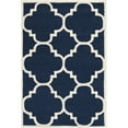 thumbnail image 6 of SAFAVIEH Chatham CHT730C Handmade Dark Blue / Ivory Rug, 6 of 10