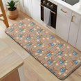 thumbnail image 5 of Brown Highland Cow Bucket Flower Pattern Kitchen Rug Mat,Kitchen Runner Rugs Non Skid Washable,Decorative Kitchen Floor Mats for Kitchen,Sink,Laundry,17"x47.2", 5 of 7