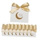 thumbnail image 5 of 50 cajas de regalo con diseño de luna para decoración de baby shower. Dorado, 5 of 9