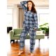 thumbnail image 2 of Pijama Afelpada Mujer Polar Pantalón Sudadera Unitalla, 2 of 5
