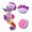 purple, variant on Baby Rattles Toys Infant Musical Stuffed Animals Soft Toy with Bright Colors Crinkle Sound Paper Newborn Toys for 0 12 Months