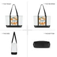 thumbnail image 6 of FORMRS Canvas Laptop Tote Bag for Women with 15.6" Computer Compartments Shoulder Handbag, Pumpkins Pattern, 6 of 7