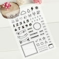 thumbnail image 5 of Number Pattern Calendar Planner Acrylic Stamps Silicone Clear Stamps Vintage Style Rubber Stamps for Scrapbooking Photo Album Card Decor, 5 of 7