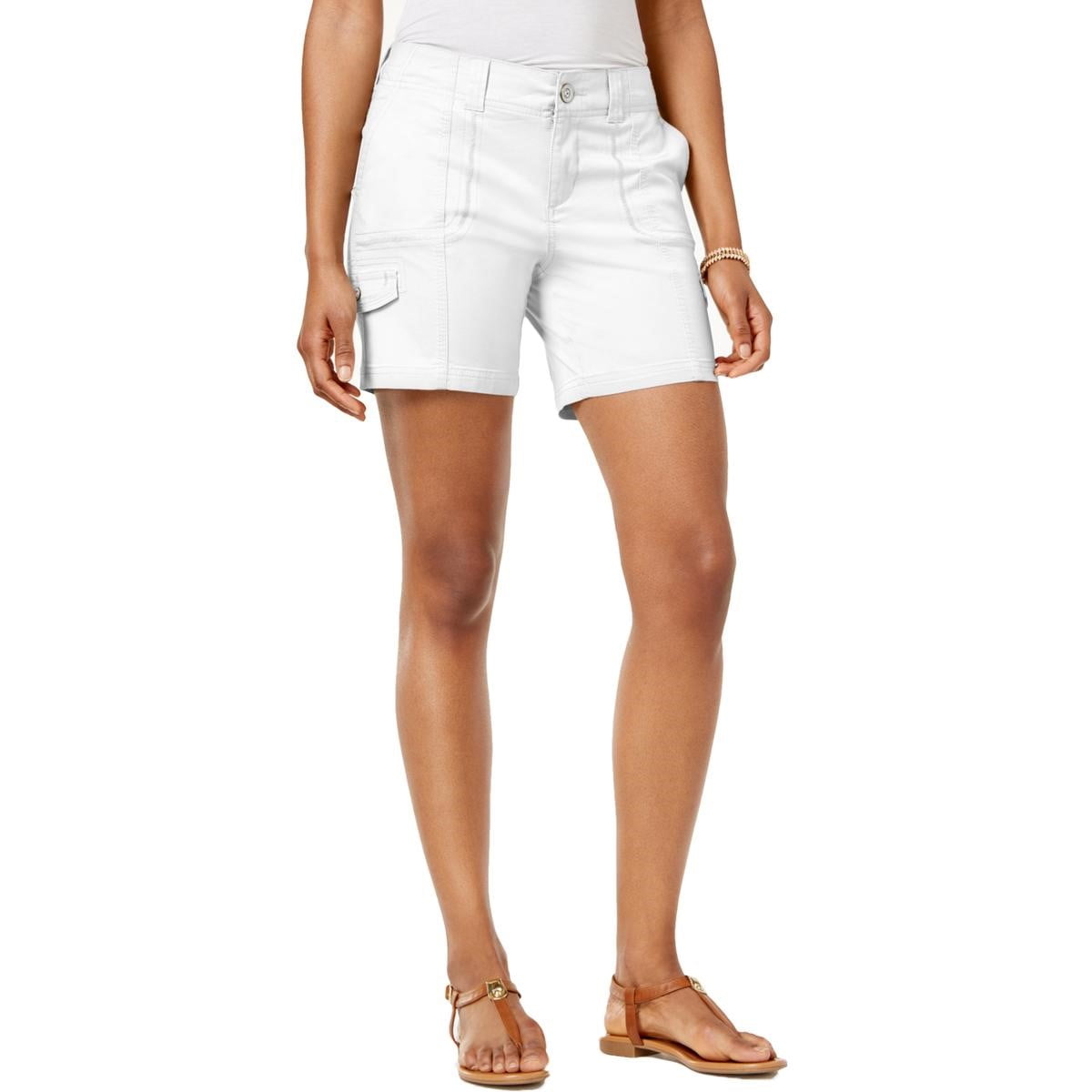 style&co petite belted utility shorts size 2P