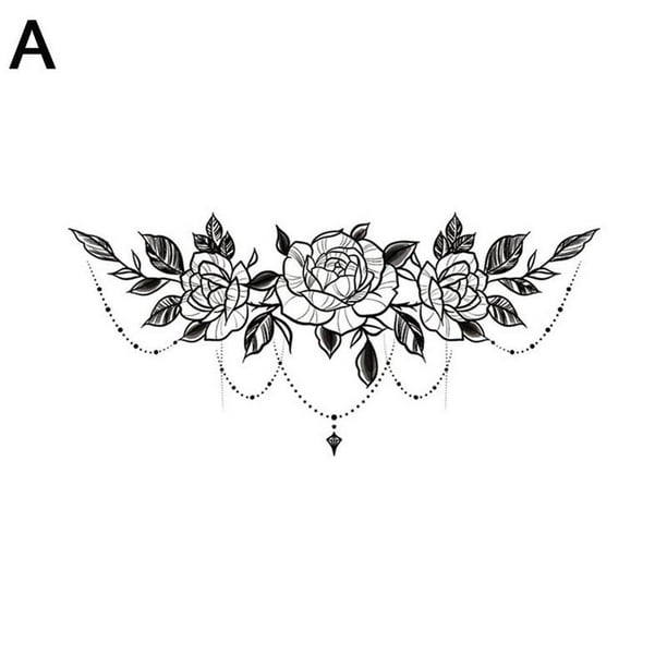 Tatoo Temporary Stickers Jewelry Joker Under Breast Tattoo Fake Women Sternum Temporary Tattoo Underboob Sexy Henna Lace Sternum Tatoo Temporary Stickers Jewelry Joker Under Breast Tattoo Fake Women Sternum Temporary Tattoo Underboob Sexy Henna Lace Sternum