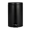 thumbnail image 7 of Rkxzt Metal Pedal Trash Can Matte Round Flip Top Garbage Can with Foot Pedal Lid 11.02x8.11x8.11 Inch Metal Household Kitchen Trash Bin Black Household, 7 of 7