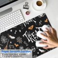 thumbnail image 4 of Long Mouse Pads for Desk,Halloween Trick or Treat Spooky Icons Desk Mats on Top Of Desks, Desk Mouse Pad Extra Large with 3mm Non-Slip Base and Stitched Edge for Gaming,Office,Work,Home 35.4x15.7in, 4 of 5