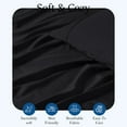 thumbnail image 4 of 400 Thread Count 100% Egyptian Cotton 3-Piece Flat Sheet (1 Flat + 2 Pillow Covers) Size California-King Color Black Solid, 4 of 5