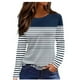thumbnail image 2 of Neewe Women's Casual Long Sleeve T-Shirts Round Neck Dressy Tunic Tops Basic Tees Blouses Business Work Tee Top, 2 of 5