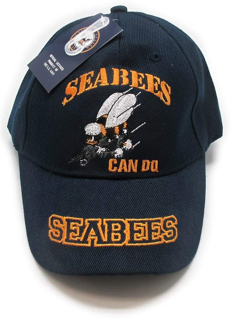 U.S Military Navy Seabees Can Do Embroidered Baseball Hat U.S Navy Licensed Cap 