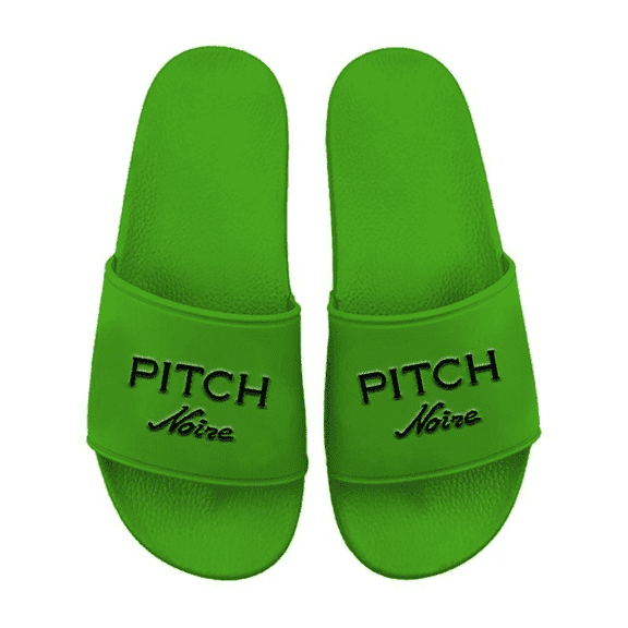Pitch Noire Slides, Casual Comfort Sandals