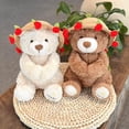 thumbnail image 6 of Teddy Bear with Rose Bouquet，2026 New Teddy Bear with Bouquet, Bloom Bear Plush Toy with Red Rose, Romantic Stuffed Animal with a Cute Bouquet of Flowers for Girlfriend/Mom, 6 of 9