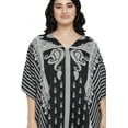 thumbnail image 6 of Gypsie Blu Women Tunics Dress Short 3/4 Sleeves Caftans for Ladies Casual Dresses, 6 of 7