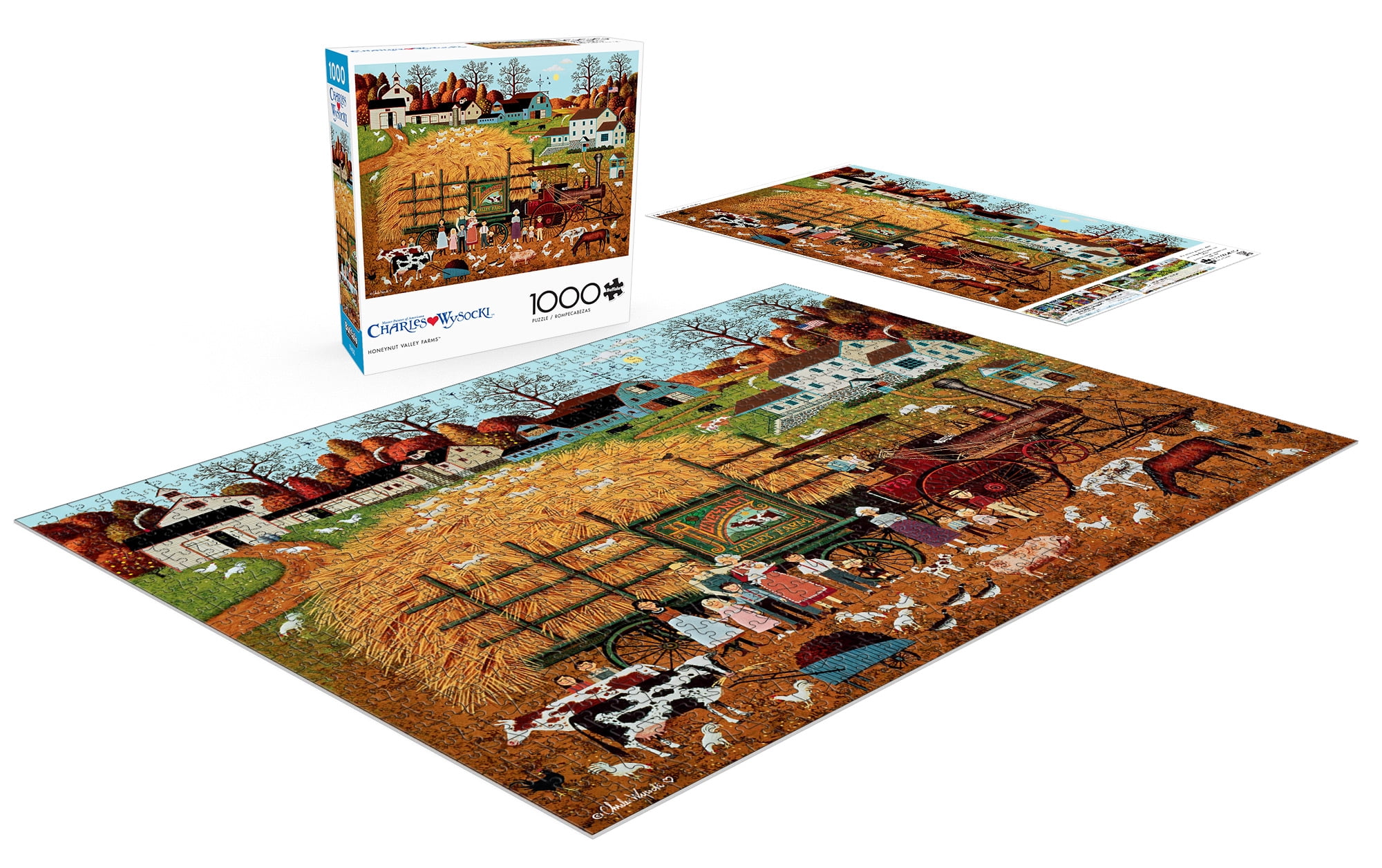 Buffalo Games 1000-Piece Honeynut Valley Farm Interlocking Jigsaw Puzzle for Adults Ages 14+
