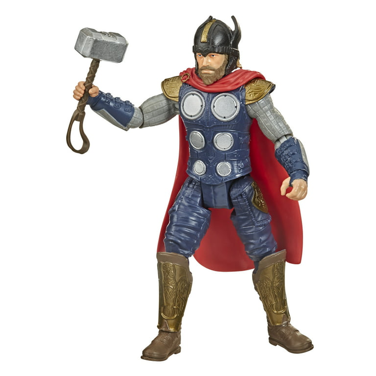Thor God of War With Battleax PLUS CAPT.AMERICA Superhero Action  Figure.TWO(2) PIECES TOY-TORI