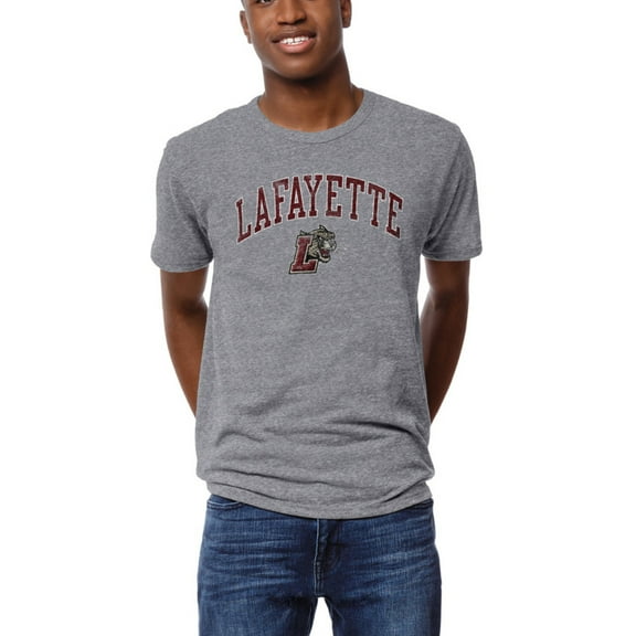Men's League Collegiate Wear  Heather Gray Lafayette College Leopards  Arch Victory Falls Tri-Blend T-Shirt