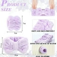 thumbnail image 2 of Muñequeras y diademas de 4 piezas para lavarse la cara Maquillaje para mujeres y niñas para evitar derrames de líquidos, 2 of 6