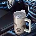thumbnail image 6 of OBREWU Dachshund and Paws Tumbler with Handle and Lid,Dachshund and Paws 40oz Double Wall Vacuum Insulated Tumbler,Cups Gift for Women and Men, 6 of 7