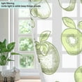 thumbnail image 4 of Yayeee Window Curtains Set of 2 for Living Room Light Filtering 63"x42", Kiwi Leaves Fruit Pattern, 4 of 7