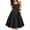 Black, variant on Womens Rockabilly Dress Summer Halter Polka Dot Strapless High Waist Vintage Hanging Neck Dress