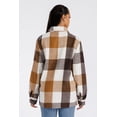 thumbnail image 3 of Woodridge Flannel Co Womens Long Sleeve Plaid Shirts Flannel Button Down Shacket Jacket Coats, 3 of 4