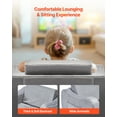 thumbnail image 4 of Sofá infantil 2 en 1 VEVOR, plegable y suave, con reposabrazos, sillón reclinable, talla M, gris, 4 of 9