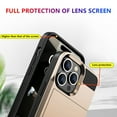 thumbnail image 5 of SOATUTO for iPhone 15 / 15 Plus / 15 Pro / 15 Pro Max 2023 Case with Card Holder Heavy Duty Protective Dual Layer Shockproof Hidden Card Slot Slim Wallet Case for Women&Men - iPhone 15 Plus,Gold, 5 of 6