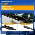 thumbnail image 2 of LAICAIW RAINTOK Windshield Wiper Blade Set Replacement for 2011-2022 Ford Explorer and Rear Windshield Wiper Blade-26"/22"/11" (Set of 3) Pinch Tab, 2 of 6