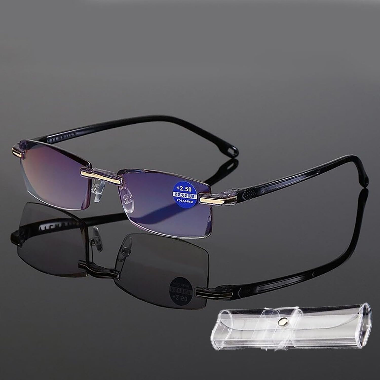 Gatteeey Intelligent Zoom Glasses, Noblu Vision Glasses,Ifantastics Glasses near and Far Sight, Anti Blue Light Presbyopia Glass