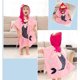 thumbnail image 4 of Poncho con capucha para baño/piscina/playa para niños, toalla de playa de algodón con patrón de animales de dibujos animados para bebés y niños Sailing Electrónica, 4 of 5