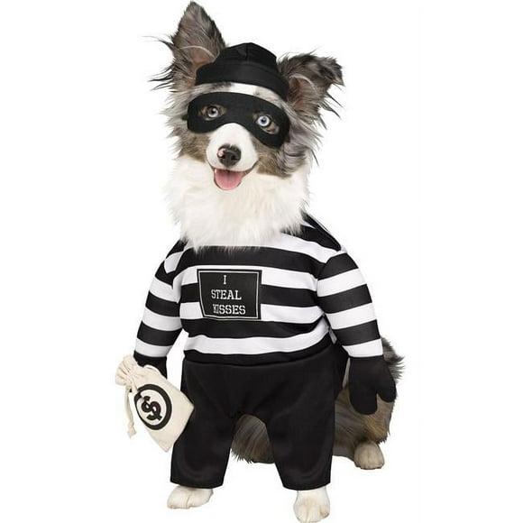 Fun World FW98054SM Robber Pup Pet Costume - Small