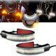 thumbnail image 3 of 1 par de luces de señal de motocicleta, fácil instalación, anticorrosión, doble color, 1 W, 12 V, adhesivo trasero, reemplazo de modificación de LED ABS, luz de esquina de motocicleta, 3 of 3