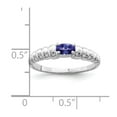 thumbnail image 2 of Primal Gold 14 Karat White Gold 5x3mm Oval Tanzanite Ring, 2 of 3