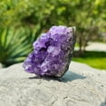 thumbnail image 6 of Natural Amethyst Crystal Cluster Raw Stone - Untouched Geode Specimen for Energy Healing, Feng Shui & Home Decor, 6 of 7