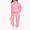 Pink#1, variant on Fesfesfes Kids Winter Printed Hooded Sweatshirt with Cuffed Jogger Pants Fleece Lined Warm 2 Piece Set Boys Girls Casual Sporty Outfit Long Sleeve Hoodie Tracksuit(Gray,5-6 Years)