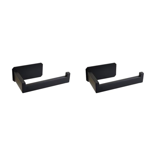 Bearachild Colgador de acero inoxidable de estilo montado en la pared, estante de soporte doméstico para baño, soporte de papel sin taladro a Type1 NO1