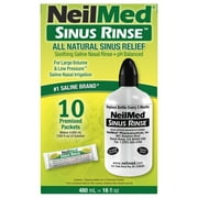 NeilMed Sinus Rinse Extra Large Bottle Kit 16oz with 10 Premixed Packets