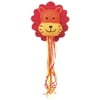 Lion Pinata, Pull String, Orange, 15.5in x 18in